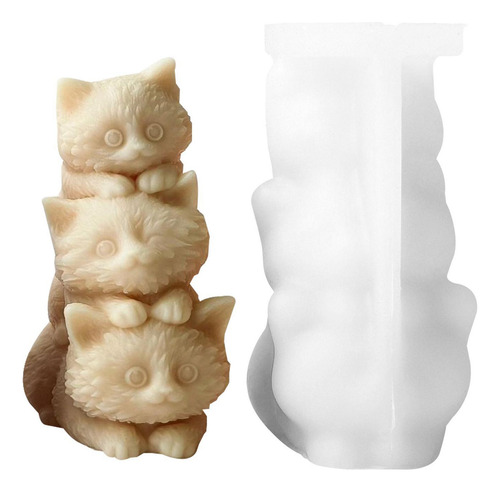 A Molde Para Velas De Gatos Apilados Molde Para Hacer Gatos