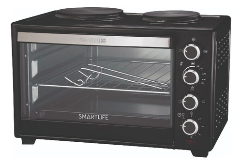 Horno Electrico Smartlife 38l Con 2 Anafes 1600w Negro