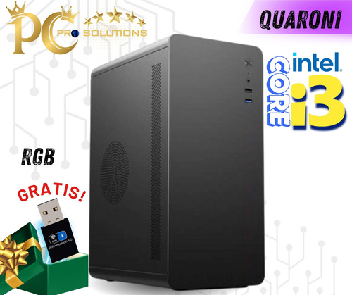 Pc Cpu Escritorio Intel Core I3 16gb 256gb Oficina,escolar