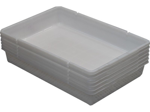 Bandeja Plastica Açougue 18 Lt Pead Congelamento 40 X 60 Cm