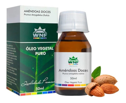 Oleo Vegetal De Amendoas Doces Prensado A Frio 50ml - Wnf Tipo De Embalagem Frasco 50ml