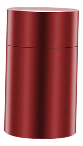 Contenedor De Almacenamiento De Aluminio, Lata De Metal Rojo