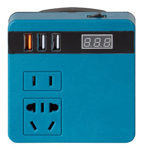 Inversor De Litio, Batería De 120 W, Pantalla Multifunción