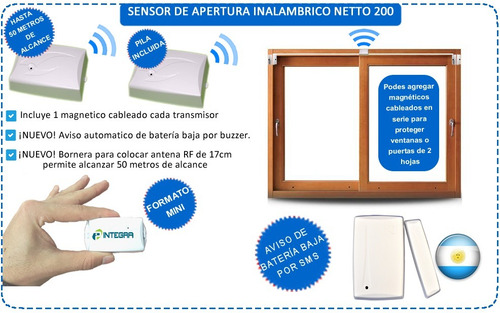 Kit Alarma Gsm Casa 3 Sensor Pir Apertura Control Sirena Pro