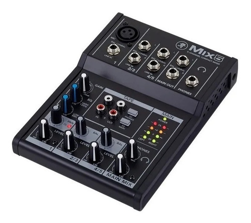 Mixer Compacto Mackie Mix 5 De 5 Canales Con Phantom Power