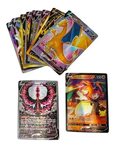 Lote 50 Cartinhas Pokémon Com Lendárias, Raras E Brilhantes!