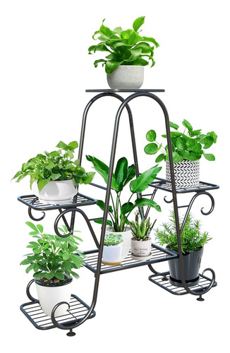 Zhazhadi Soporte Para Plantas Metal Interior Al Aire Libre M