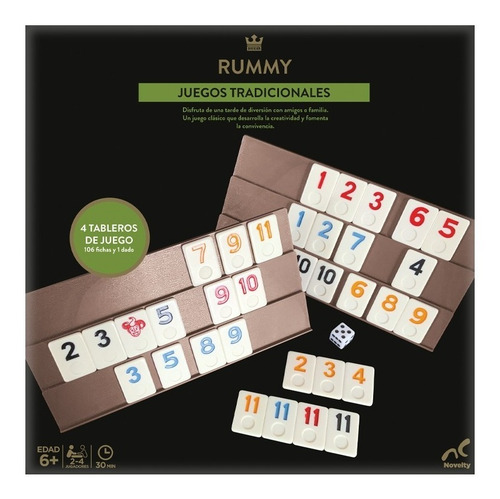 Juego De Mesa Novelty Rummy Jumbo Juegos Tradicionales