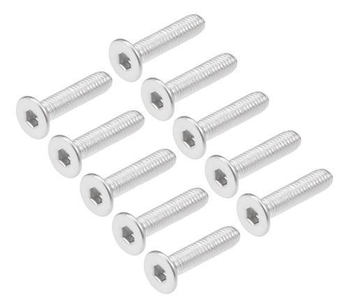 40 Pernos Cabeza Plana De Máquina M3x12mm Tornillos Fijación