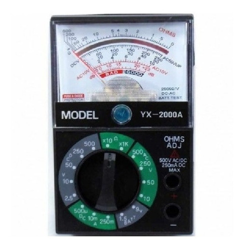 Multimetro Analógico 2kohm/volt Yx2000