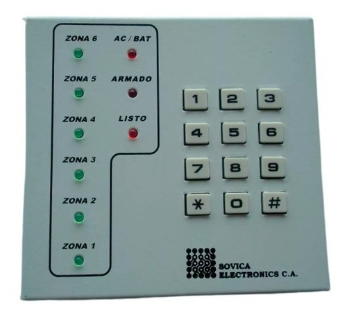 Kit Alarma Sistema Antirrobo Exa-6 Zona. Hogar U Oficina.
