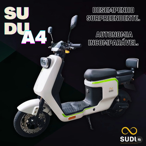 Scooter Elétrica Sudu A4 Íon 1000w Bat Lítio Autopropelido