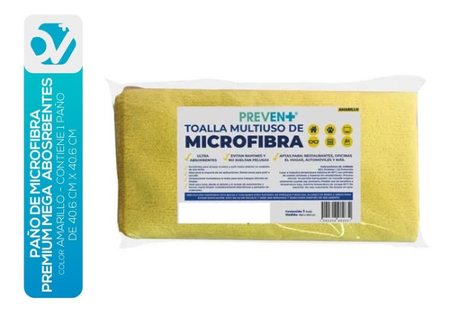 Imagen 2 de 7 de Paño De Microfibra Premium Mega Absorbentes 40.6cm X 40.6 Cm