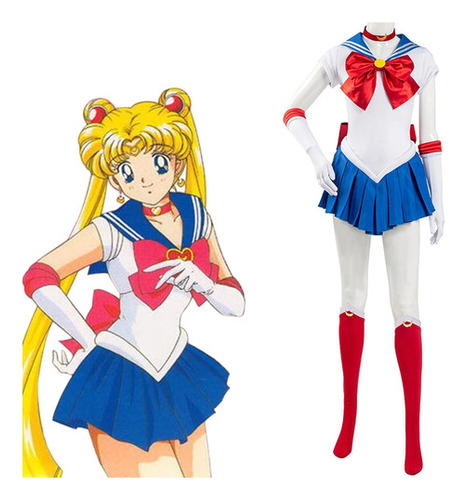 Disfraz De Cosplay De Sailor Moon Para Mujer Y Niña Accesor