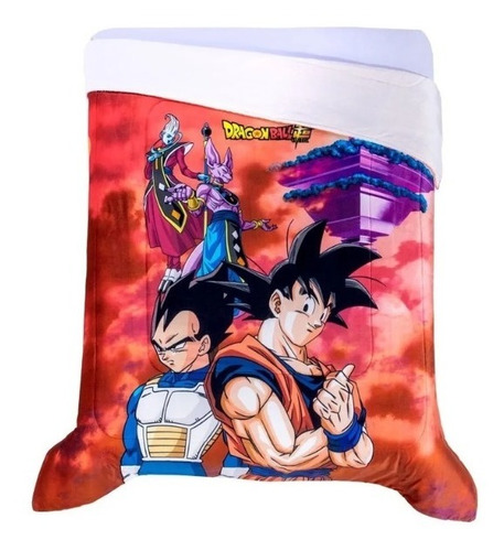 Cobertor Con Borrega Goku Concord