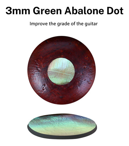 Acoustic Guitar Bridge Pins Donner Wooden W/ Abalone Dot 6pc