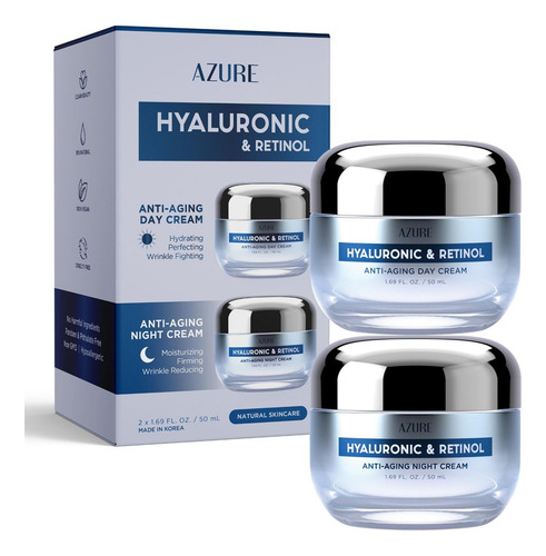 Set económico de crema de ácido hialurónico y retinol
