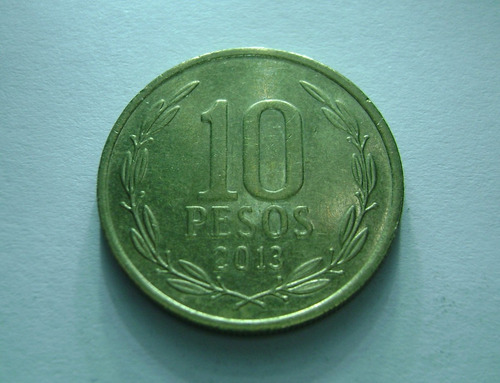 Moneda Chile 10 Pesos 2013 O´higgins Boedo Capital