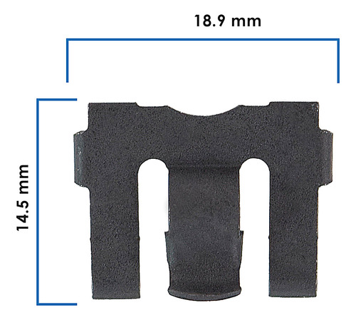 Grapa Cañuela Negra Gm Pick Ups/universal 50 Piezas Sujeauto