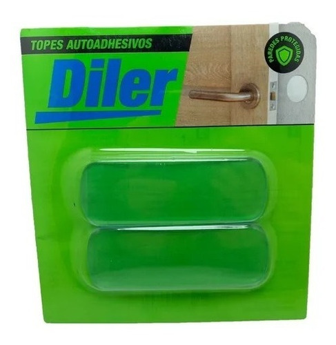 Topetina Transparente Rectangular / Diler / 2u / 12 Blister