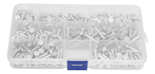 Remache De Aluminio M4, 350 Piezas, Surtido De Remaches Sóli