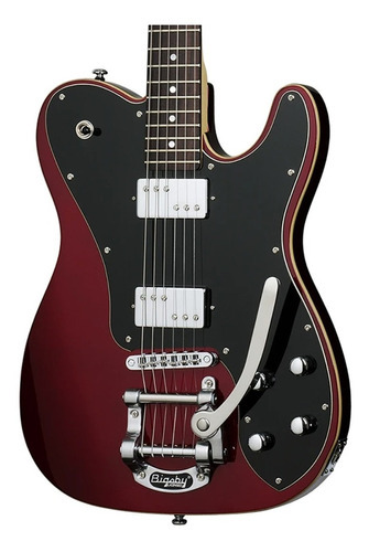 Guitarra elétrica Schecter Pt Fastback Ii B Mrd Telecaster, cor vermelha, orientação para a mão direita