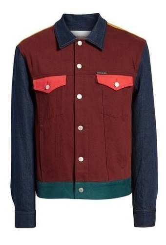Chamarra Mezclilla Vaquera Hombre Casual Caballero Chaqueta
