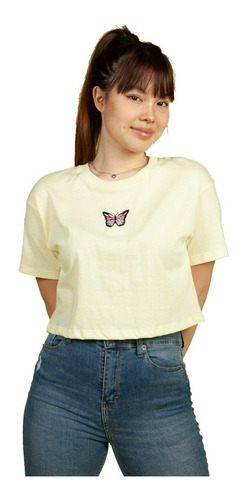 Remera Manga Corta Mariposa | Vov Jeans (02588)