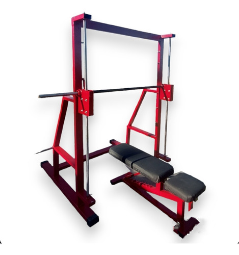 Rack Smith Multipower + Banco Multiangular + Colchoneta