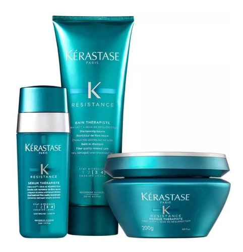 Kit Kérastase Resistance Thérapiste Shampoo+ Másc+ Sérum Pq