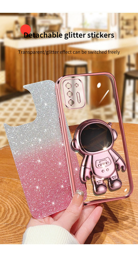 Bling Silicona Funda Case For Moto + Astronauta Soport