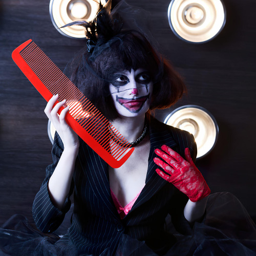 Peineta Grande Y Divertida Para Halloween Hecha A Mano, Hech