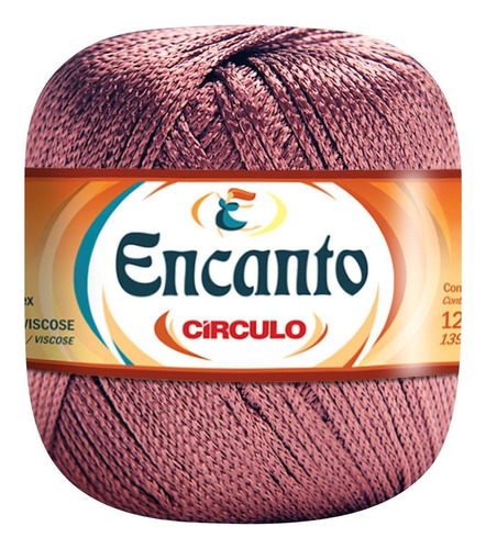 Linha Fio Encanto Circulo 100% Viscose 128m Crochê Tricô Cor Camafeu - 3201