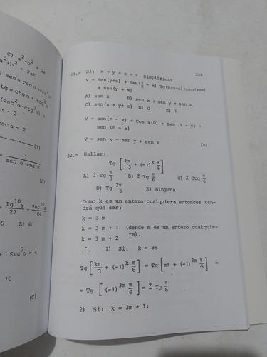 Libro Colección Sigma Trigonometría Curso Completo