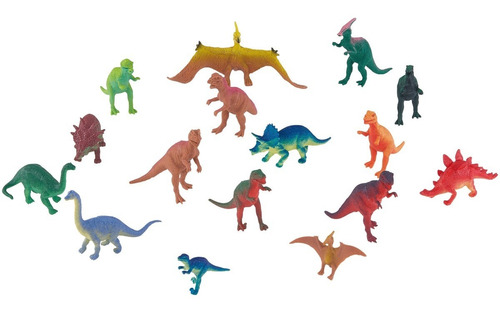 Dinosaurios De 40 Piezas Adventure Force Cubo Grande