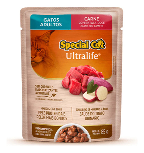 Sachet Special Cat Adulto Carne 85gr (12 Unidades)