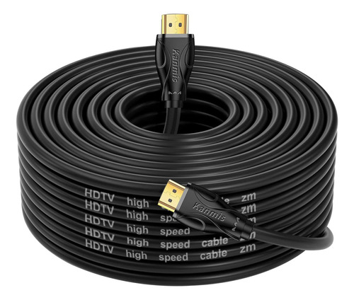 Cable Hdmi 2.0 Kanmis, 4k Alta Velocidad, De 23 M