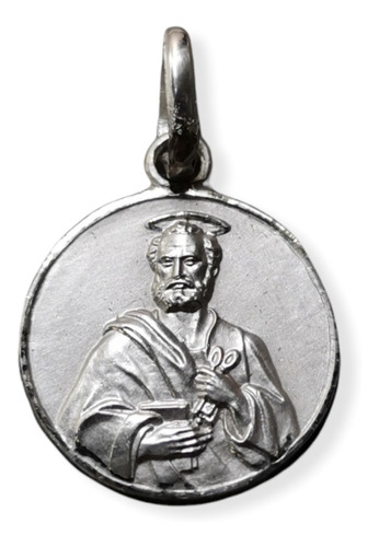 Medalla Plata 925 San Pedro #184 Bautizo Comunión 