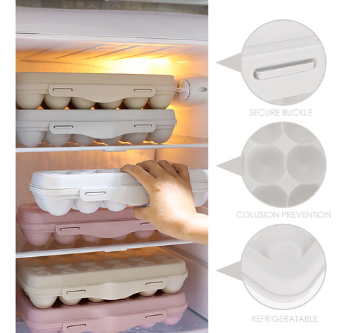 Caja De Huevos Anticolisión, Caja Organizadora De Huevos Con
