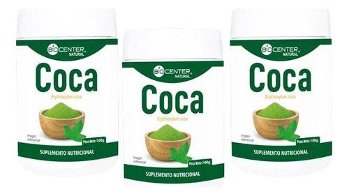 Coca Polvo Combate El Dolor & Brinda Energía 03 Frascos