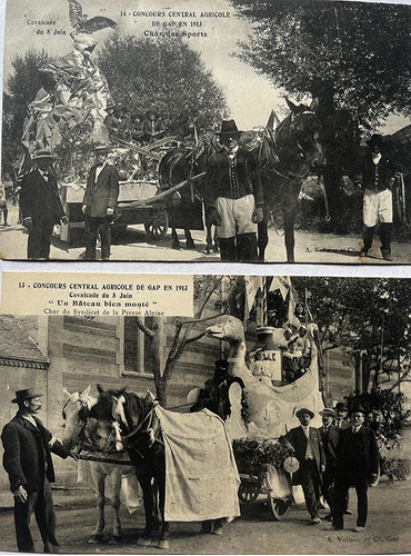 Antiguas Postales Francia - Concurso Ctral Agricola -1913