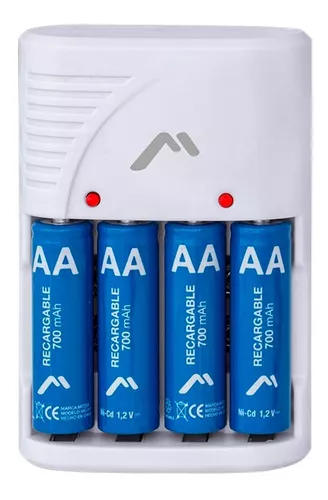 Mitzu® Pila recargable AA de NI-MH 1.2Vcc, incluye 2 pilas