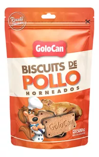 Golocan galletita para perro biscuits de pollo horneados 500g doy pack