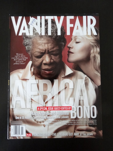 Madonna Revista Vanity Fair Julio 2007 U S A Maya Angelou