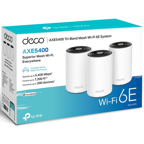 Kit 3 Router Deco Xe75 Tp-link Tribanda Axe5400 Wi-fi6e Mesh