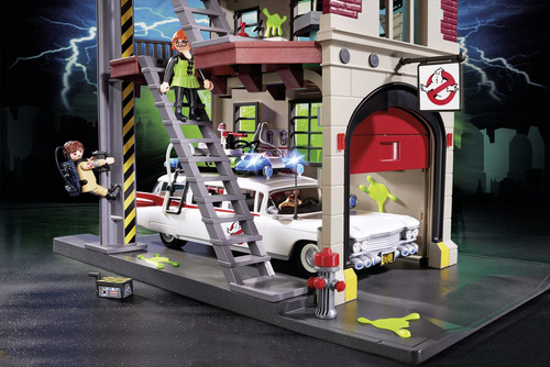 Juguete Playmobil Ecto-1 Cazafantasmas Vehículo 17 Cm
