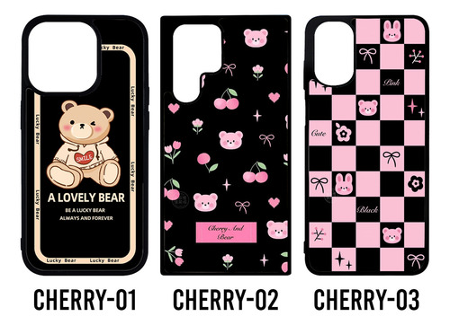 Funda Oso Osito Aesthetic Compatible Con Motorola Moto Tpu Negro G60