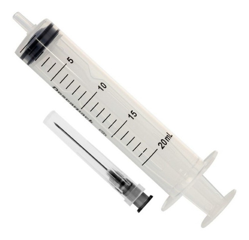 Seringa Descartavel Luer Slip Com Agulha 20ml - Descarpack