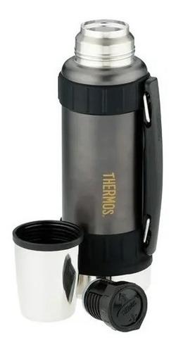 Imagen 2 de 2 de Termo Thermos Gun Metal Acero Inox 1,2 Lts