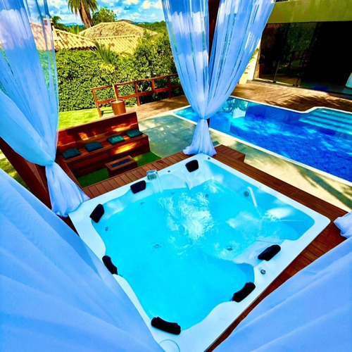 Spa 7 Lugares Completo Com Aquecedor, Cromoterapia E Ozônio
